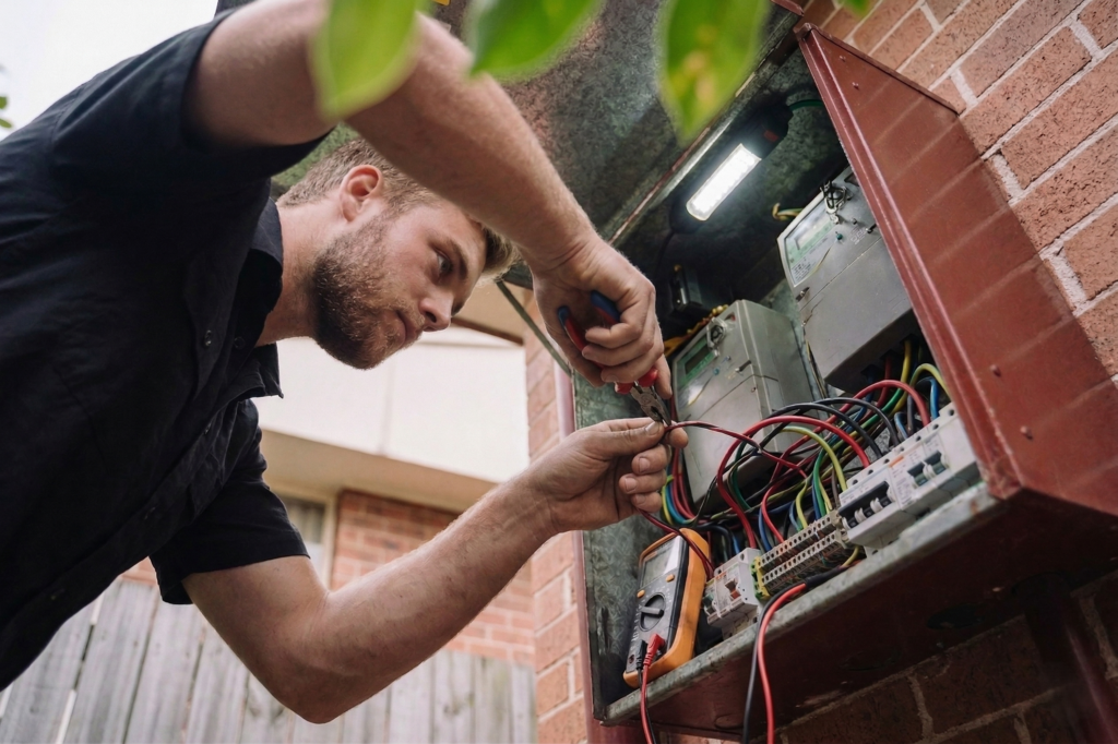 Haymarket electrician performing electrical work